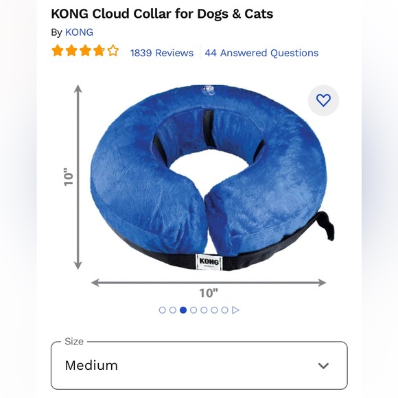 KONG Cloud Collar for Dogs - Size Medium - Picture 2 of 7